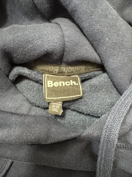 Bench Sweatshirt Women's Size XXL Blue 'Bench" Logo Chunky Cozy Hoodie - Picture 7 of 10